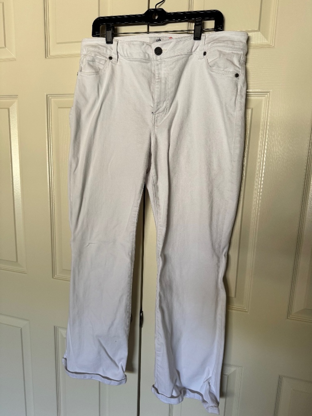 Cabi straight leg full length Jean white